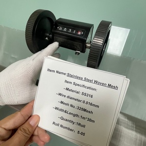 Maille tissée en acier inoxydable SS316 de 325 mailles, rouleau de 30 mètres de long, pour application de filtration - Product Image 2