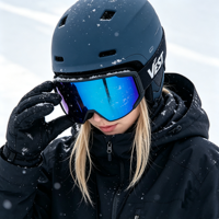 Masque de ski à lentilles interchangeables magnétiques, système de verrouillage latéral, anti-buée, protection UV400, masque de snowboard personnalisé OEM