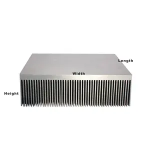 Penyerap Panas Aluminium Daya Tinggi Amplifier 400(W)* 50(H)* 150(L) Mm