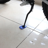 Plaque de support de pied de moto universelle en plastique Support de béquille pour Pit Dirt Bike Scooter Off Road Motorbike