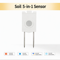 Tranrule Tuya Zigbee 5.1 Capteur de sol NPK Testeur d'humidité et de température Azote Phosphore Potassium IP67 Applicable en extérieur