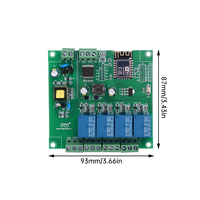 ESP8266 Modul Relai WIFI Nirkabel 4 Saluran ESP-12F Papan Pengembangan AC/DC 5V/7-28V/5-80V Remote Control Aplikasi E-WeLink