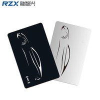 Carte-clé de voiture en plastique PVC avec puce NFC, 13,56 MHz HF RFID, carte d'accès intelligente pour voiture, carte intelligente RFID étanche