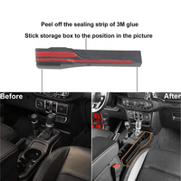 Spedking Boîte de rangement pour levier de vitesse côté passager pour Jeep Wrangler JL 2018 + Boîte de rangement pour levier de vitesse