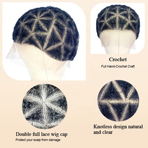 Gorra de peluca ajustable <span class=keywords><strong>para</strong></span> extensiones de <span class=keywords><strong>cabello</strong></span>, <span class=keywords><strong>el</strong></span>ástica y transpirable, con peines, venta al por mayor - Product Image 4