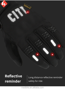Vente chaude Gants de course de moto de style unique Gants à doigts rigides réfléchissants à écran tactile pour moto - Product Image 5