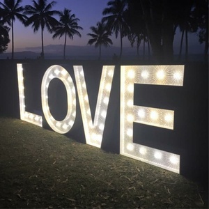 Buoyant Custom LOVE Marry Me Light up <b>Letters</b> for Wedding Decoration Big Marquee <b>Letters</b> <b>Led</b> Light up Sign - Product Image 1