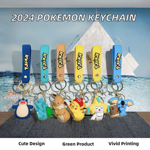 Vente en gros 2024 Nouveau pour <span class=keywords><strong>Pokemon</strong></span> 3D Personnage de Dessin Animé PVC Caoutchouc Porte-clés Gengar et <span class=keywords><strong>Sleeping</strong></span> Eevee Chiffres Nouveau Pokemoned - Product Image 2