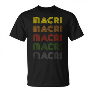 Macri Tee <b>Grunge</b> Vintage Style <b>T</b>-<b>Shirt</b> Black Unisex Adult Size - Product Image 2