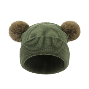 2026 New Hot Selling Baby Kid Child Winter Warm Beanie <b>Hat</b> Plaid Digital Printing Image Style 100% Acrylic - Product Image 1