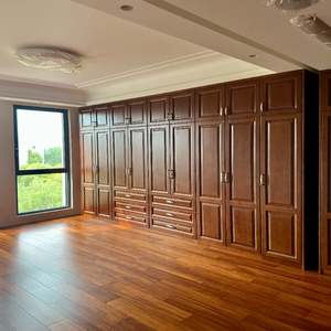 Open Wood <b>Wardrobe</b> Cabinet American Style Modern Design Assembled Freestanding for Bedroom Closet or Living Room - Product Image 1