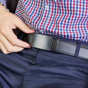 Cinturón de Moda al Mejor Precio para Hombre, Cinturón de Cuero PU Estilo Occidental, Ajustable, Unisex, Cinturones de Cuero Genuino - Product Image 5