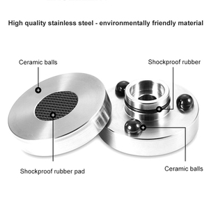 Support d'amplificateur CD <span class=keywords><strong>pour</strong></span> haut-parleur audiophile <span class=keywords><strong>HIFI</strong></span> XSSH Audio en aluminium et acier inoxydable avec pieds isolants et plaquettes anti-choc - Product Image 5