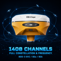 Hi-target V500 Rover et Base GNSS RTK avec caméra, 1408 canaux, IMU, GPS RTK, indice de protection IP68, 1-20Hz, 8 Go de ROM pour la topographie terrestre
