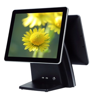 Màn hình kép <span class=keywords><strong>15</strong></span> inch màn hình cảm ứng <span class=keywords><strong>POS</strong></span> màn hình Win 10 tất cả trong một PC <span class=keywords><strong>POS</strong></span> thiết bị đầu cuối - Product Image 1