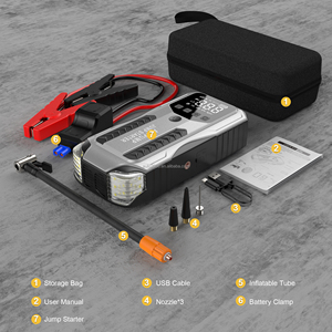 Avviatore d'Emergenza per Auto 4000A 24000mAh 12V con Gonfiatore Pneumatici 150PSI, Batteria <span class=keywords><strong>al</strong></span> <span class=keywords><strong>Litio</strong></span>, Ricarica Rapida per Camion e SUV - Product Image 5
