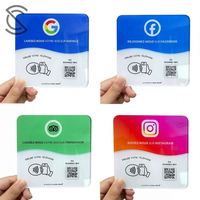 Autocollant de table NFC en PVC étanche avec puce Ntag213, acrylique durable pour les hôtels, les entreprises et les cartes de membre (personnalisable)