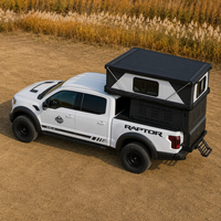 Auvent rigide en aluminium pour pick-up Tacoma Ford Ranger Hilux, toit de camionnette pour lit de 5ft et 6ft, idéal pour le camping