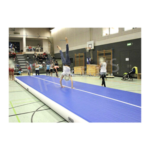 4 Lane PVC Inflatable Gym Track Mat 20cm Thick 600cm Customizable Portable Waterproof <strong>Gymnastics</strong> Tumbling Unisex - Product Image 2
