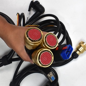 Qualité A+++ MB STAR C3 pour outil de diagnostic de camion et de voiture, câbles complets, STAR C3 prend en charge 12V et 24V - Product Image 4