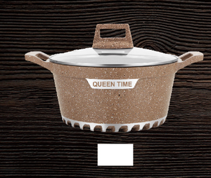 Magazzino di fabbrica uso domestico pentole-<span class=keywords><strong>Set</strong></span> di casseruole 10 pz pannelli di alluminio granito pentole <span class=keywords><strong>Set</strong></span> Mix colore - Product Image 2