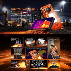 Teléfono Ultra Resistente Oukitel WP500, 12GB+1TB, 6.78'', Android 16, MTK Dimensity 8300, 10000mAh, 108MP, NFC, Imagen Térmica, Smartphone 5G - Product Image 3
