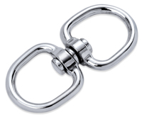 Gantungan kunci Carabiner logam, aksesori perangkat keras kualitas tinggi, paduan seng, gesper putar 8 bentuk, Gantungan Kunci
