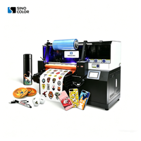 Imprimante UV DTF A3/A2 avec tête Epson I3200-U1HD, positionnement automatique par caméra, 2400 dpi, CMYK+W+Vernis, pour l'impression d'étiquettes et d'autocollants