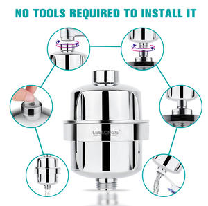 Filtro de cloro de ducha de alto rendimiento Cartucho de filtro de 15 etapas Filtro de ducha revitalizante-Reduce la picazón en la <span class=keywords><strong>piel</strong></span> seca, caspa - Product Image 5