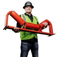 Nouvelle bande transporteuse en caoutchouc à rouleaux métalliques en acier au carbone de 4 pouces pour le commerce de détail