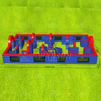 Parcours d'obstacles gonflable géant WINSUN, arène sportive en PVC épais certifié CE, pour team building, sports scolaires, location commerciale
