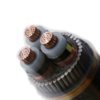 3.6/6(7.2)kV orta gerilim bakır kablo 3x120mm2 üç çekirdekli XLPE yalıtım CU/SWA/PVC zırhlı HT elektrik güç kablosu