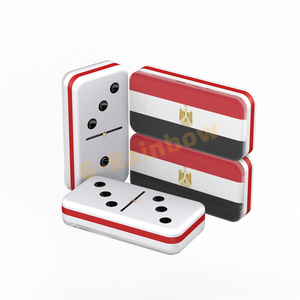 Nuevo Diseño de Dominó con la Bandera de Egipto Impresa, Color/Tamaño/Capa/Logotipo Personalizados, Juego de Dominó Doble 6 9 - Product Image 3