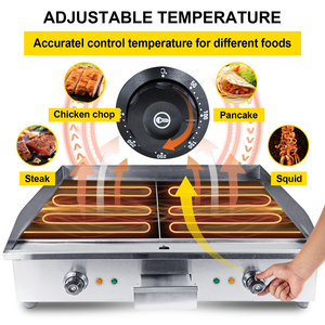 Bếp nướng điện thương mại đa năng, điều chỉnh nhiệt độ, mặt phẳng, bếp nướng để bàn - Product Image 5