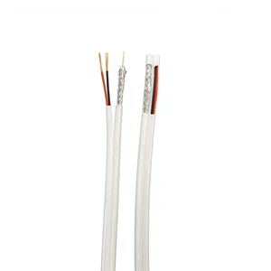 Cable Coaxial RG6 2C 6U con 2 Núcleos de Alimentación, Precio de Fábrica, Cobre Puro CCS Siamés - Product Image 4