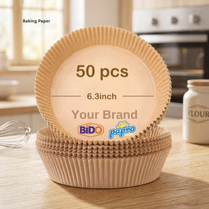Papel de Hornear Saludable Sin Aceite para Freidora de Aire, Favorito de los Clientes, Grado DIY, Delicioso, para Horno, Herramienta Manual Personalizada, Soporte OEM, Marca L - Product Image 2