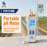 SYU PH110B pH-mètre portable à compensation de température manuelle MTC fiable, durable, économique et à faible coût, testeur de qualité de l'eau