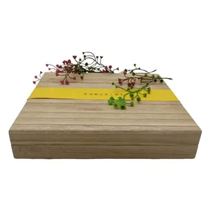 Scatola di immagazzinaggio in legno naturale all'ingrosso scatola di memoria ricordo foto confezione personalizzata in legno massiccio