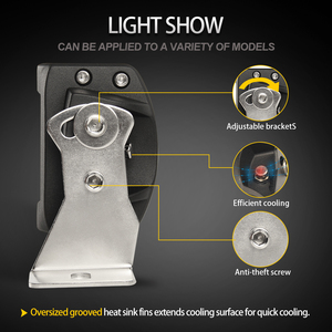 Nhấp nháy off road 12V 22 ''32'' 42 ''50'' 52 ''inch kép màu sương mù nhấp nháy màu vàng hổ phách mái cong <span class=keywords><strong>Led</strong></span> thanh ánh sáng cho xe tải xe - Product Image 5