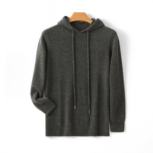 2025 nouveau Logo personnalisé Oem à capuche 100% <span class=keywords><strong>laine</strong></span> haut en tricot pull sweat décontracté automne hiver pull cachemire tricoté pull hommes - Product Image 2