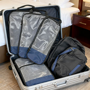 6 pezzi sacchetti di qualità imballaggio a compressione cubo organizzatori viaggio valigie porta porta oggetti ripiegabili resistente all'acqua <span class=keywords><strong>Organizer</strong></span> - Product Image 1