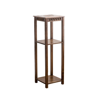 Support à fleurs de style chinois Yaoda 50x33x50/75/100cm, multifonctionnel, pour salon, balcon, plantes, aquarium - Product Image 5