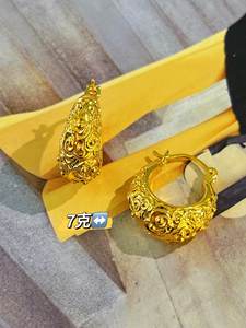 Xinfly Luxury Au999 Pure Gold 5D Technology Jewelry Boucles <span class=keywords><strong>d</strong></span>'oreilles fines qui peuvent être portées et conserver de la <span class=keywords><strong>valeur</strong></span> Certifié Vendre par grammes - Product Image 4