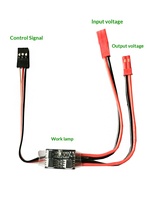 Interrupteur électronique 30V-30V 20A pour pompes à eau de modèle RC, récepteur de signal PWM, relais marche/arrêt à distance 5V