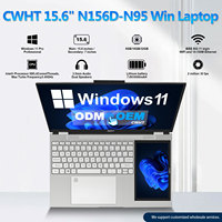 Ordinateur portable à double écran en vente flash, processeur Intel N95 3,4 GHz, 15,6 pouces + 7 pouces, écran tactile IPS étroit, clavier rétroéclairé à double écran