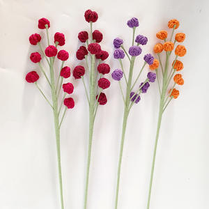 Fil Tricoté Polyvalent Petits Bouquets De Fruits Jumelé Avec Des Fleurs Colorées Tissé À La Main Fleur <span class=keywords><strong>Éternelle</strong></span> Crochet Fleur - Product Image 3