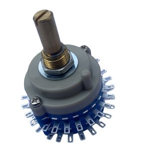 Interruptor Rotatorio <span class=keywords><strong>de</strong></span> 2 Polos y 24 Pasos MA MAST0025E, Potenciómetro <span class=keywords><strong>de</strong></span> <span class=keywords><strong>Volumen</strong></span> <span class=keywords><strong>Atenuador</strong></span> DIY, Interruptor <span class=keywords><strong>de</strong></span> 1 Fila 2X24 con Eje en S - Product Image 4