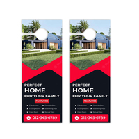 Porte-panier publicitaire personnalisé pour l'immobilier / porte-flyer