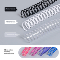 Anneaux de reliure en plastique à spirale simple, couleur personnalisée, 48 trous, format A4, design populaire, pour consommables de classeur de documents de bureau