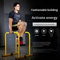 Barre de traction parallèle en métal pour intérieur, équipement de gym durable, confortable et sûr, avec support d'extension de bras réglable